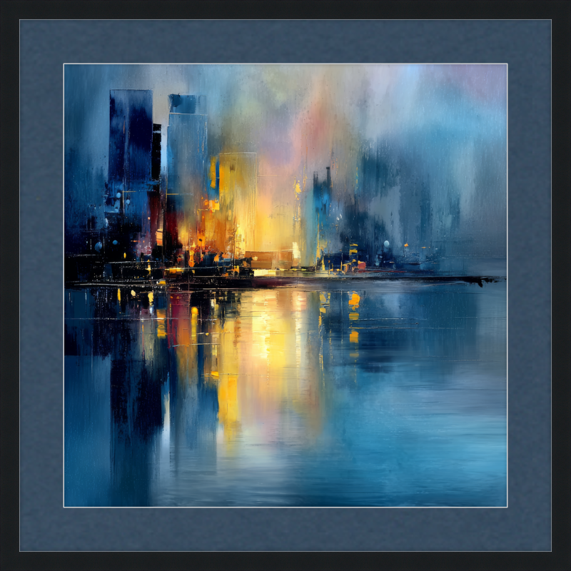 Reflections in Blue Light